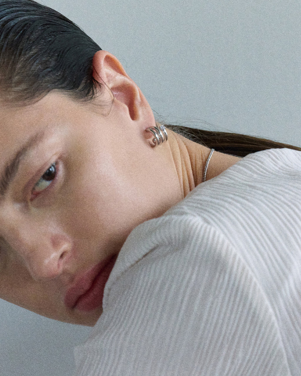 Numbering - Coil with Stone Earrings #8102 product image 4 | TRAB K-Fashion Australia