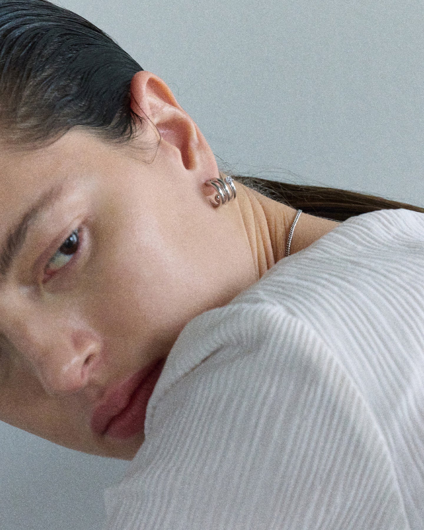 Numbering - Coil with Stone Earrings #8102 product image 4 | TRAB K-Fashion Australia