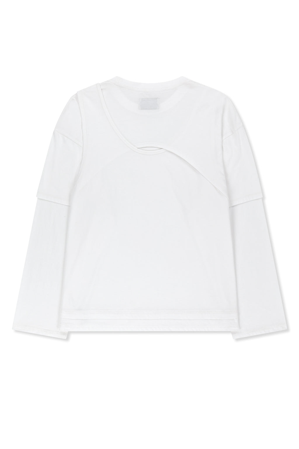 Matin Kim - Cross Back Layered Top (White) product image 2 | TRAB K-Fashion Australia