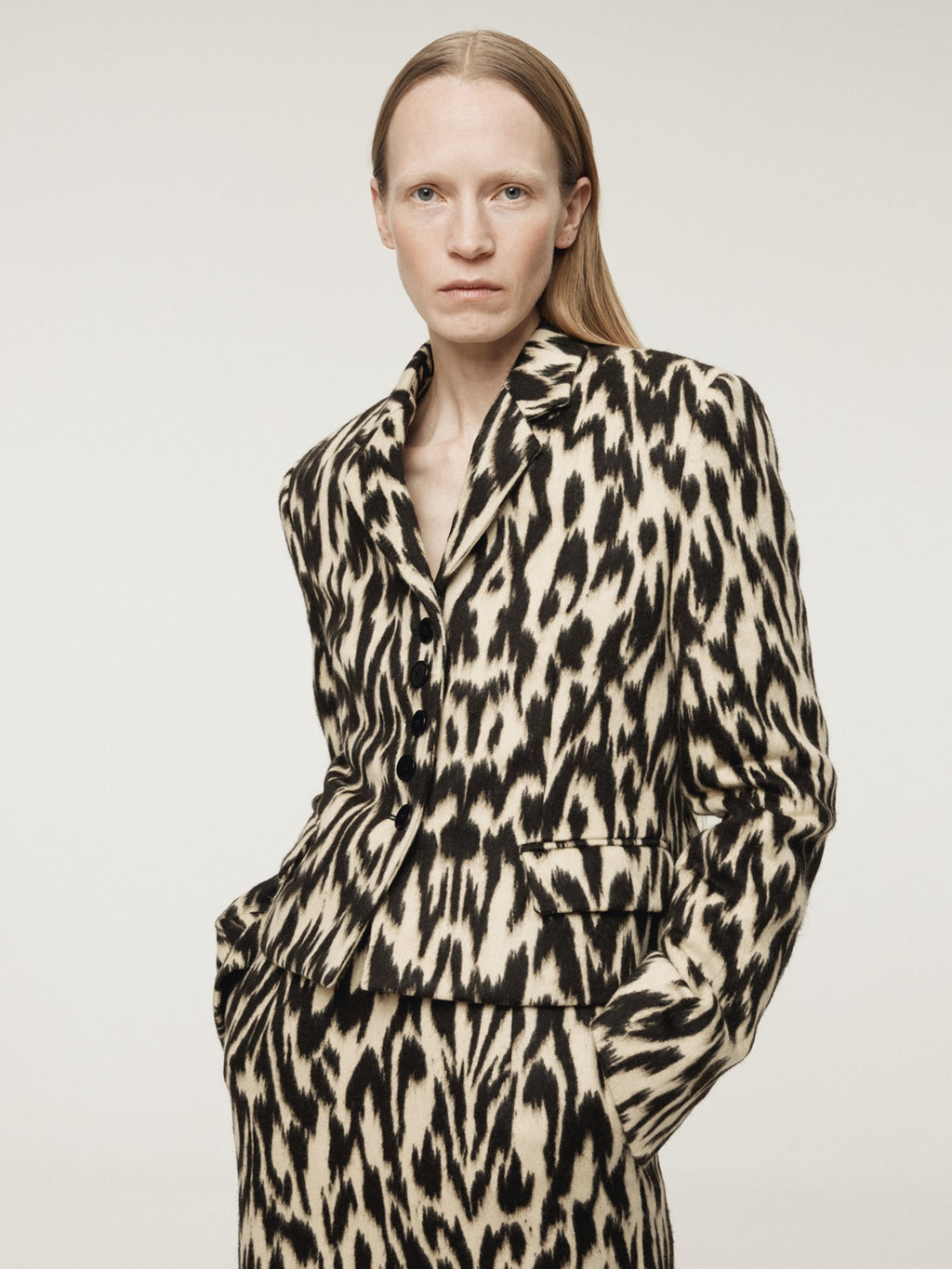 Recto - Leopard Short Jacket (Dark Brown) product image 1 | TRAB K-Fashion Australia