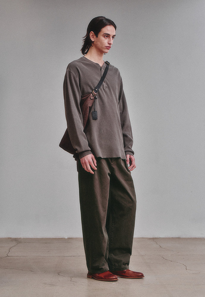 Art if acts - One Tuck Chino Pants (Olive) product image 4 | TRAB K-Fashion Australia
