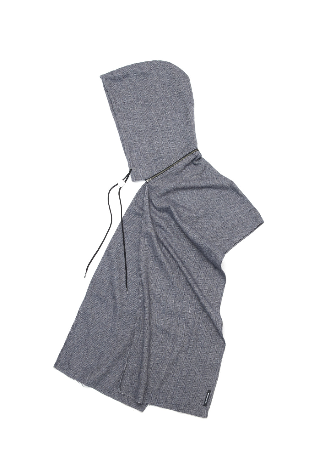 Hatchingroom - Hoodie Muffler Hairy Herringbone Blue (Grey) product image 2 | TRAB K-Fashion Australia