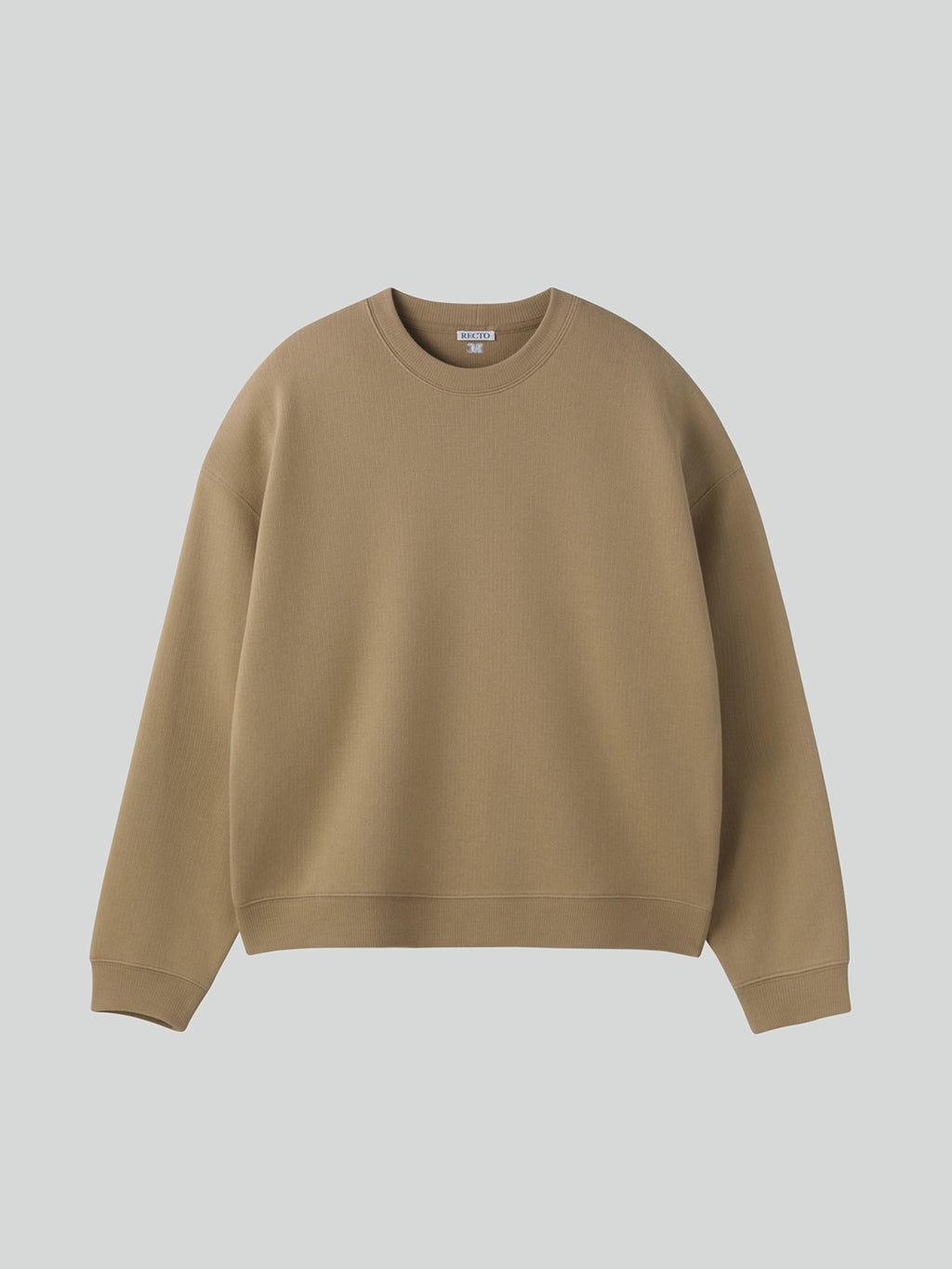 Recto - Rc Embroidery Sweatshirt (Khaki Beige) product image 1 | TRAB K-Fashion Australia