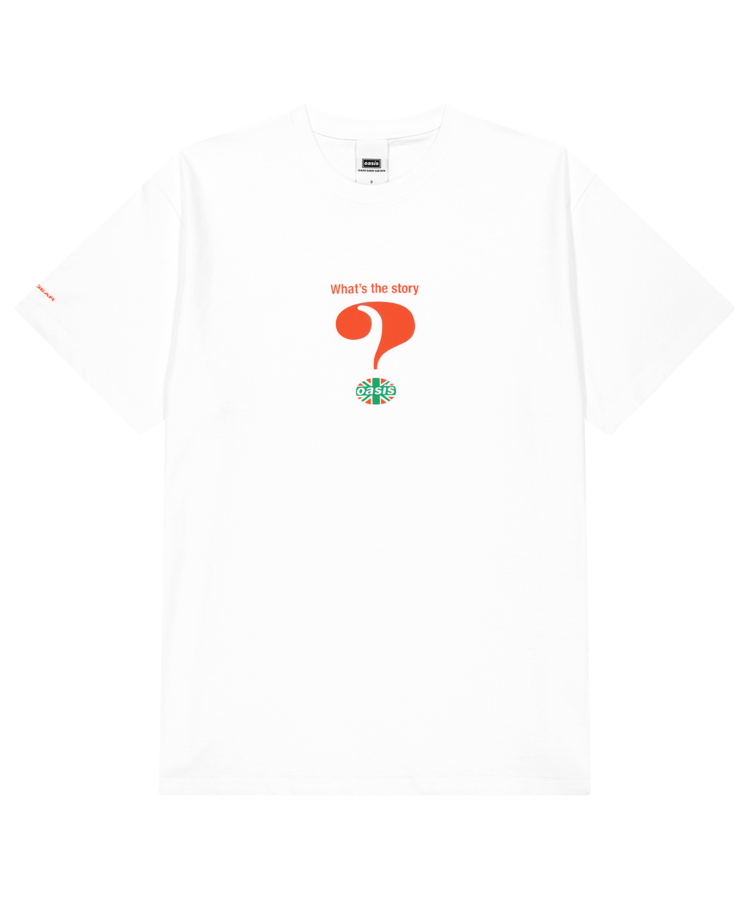 San San Gear - San San Oasis Question Mark T-Shirt (White) product image 1 | TRAB K-Fashion Australia
