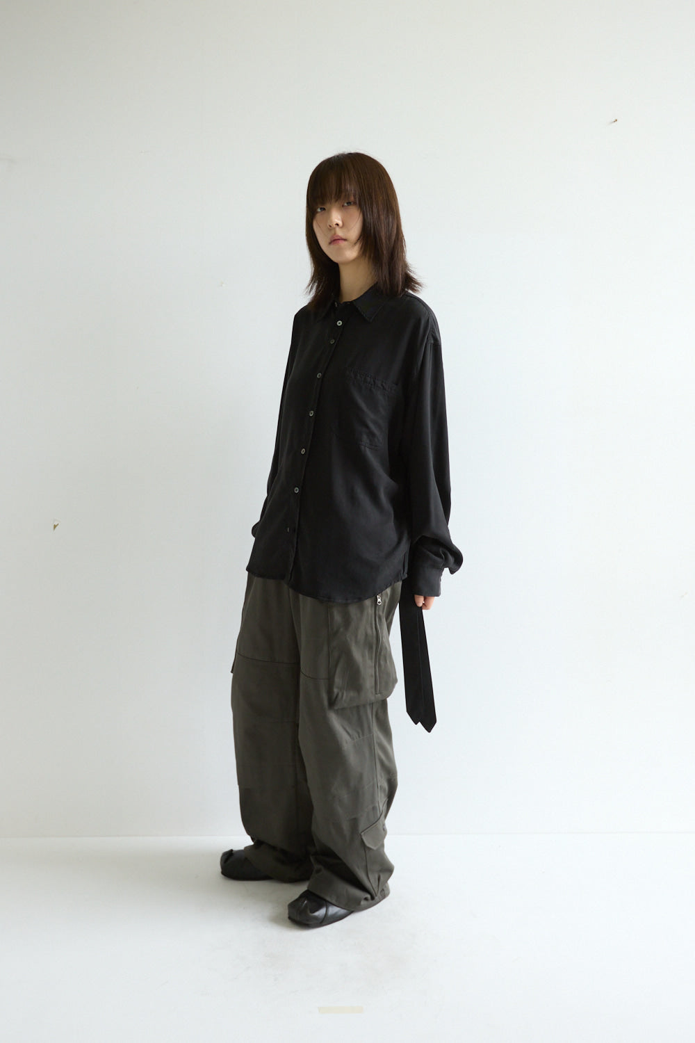 Hatchingroom - Tie Shirt Faded (Black) product image 5 | TRAB K-Fashion Australia