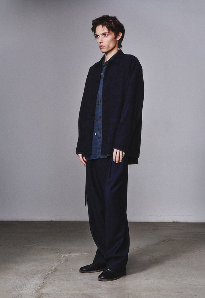 Art if acts - SILK NEP Work Jacket_Japanese Fabric (Deep Navy) product image 3 | TRAB K-Fashion Australia