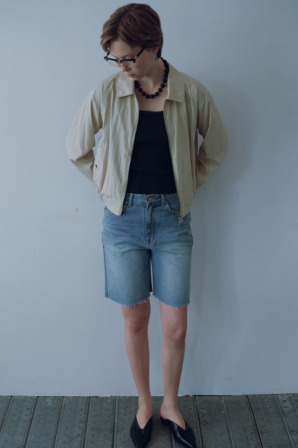 Deinet - Stud Denim Shorts (Light Blue) product image 3 | TRAB K-Fashion Australia