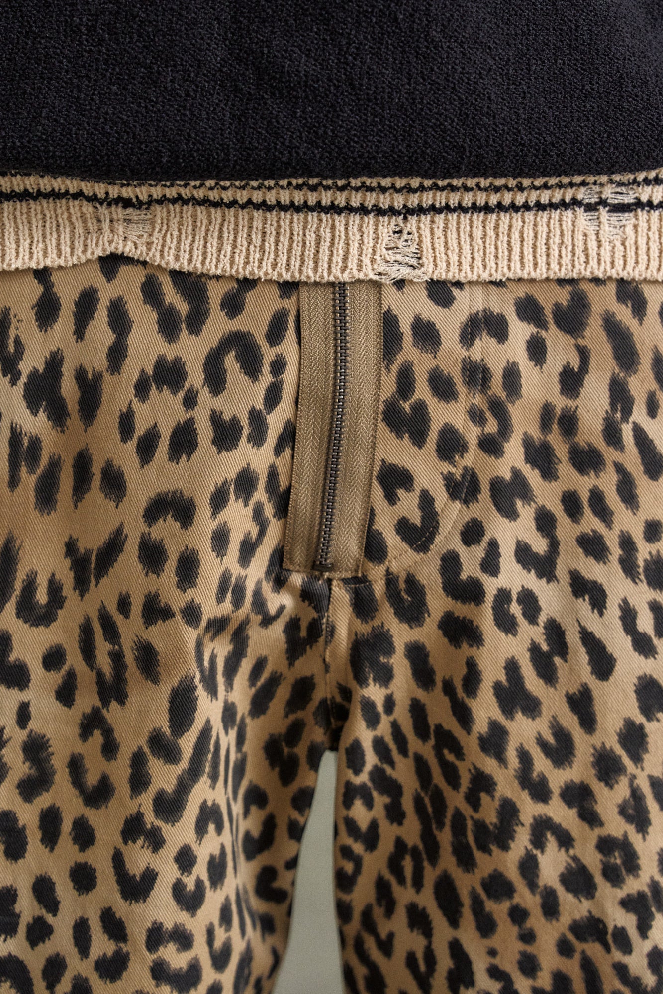 Andersson Bell - Depot Leopard Cargo Shorts (Beige) product image 4 | TRAB K-Fashion Australia