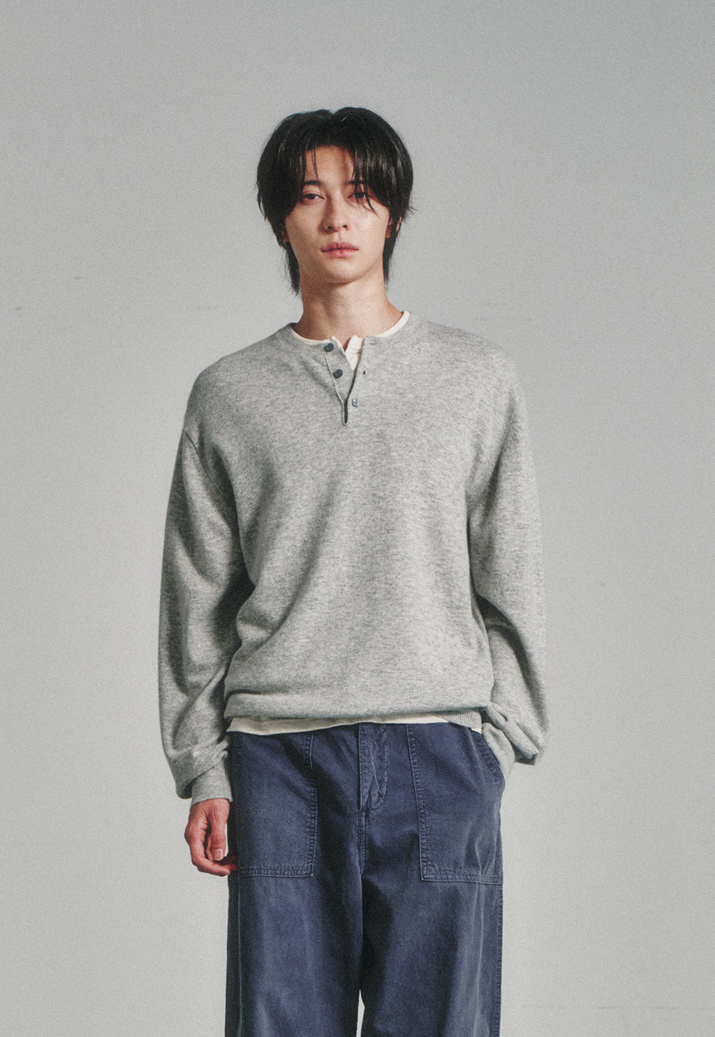 Art if acts - Henley Sweater (Cloud) product image 4 | TRAB K-Fashion Australia