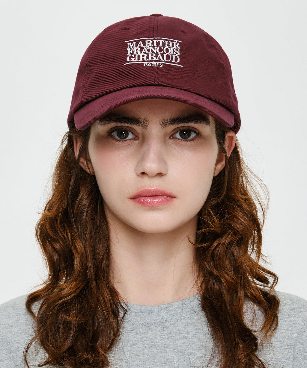 Marithe & Francois Girbaud - Small Classic Logo Cap (Burgundy) product image 5 | TRAB K-Fashion Australia