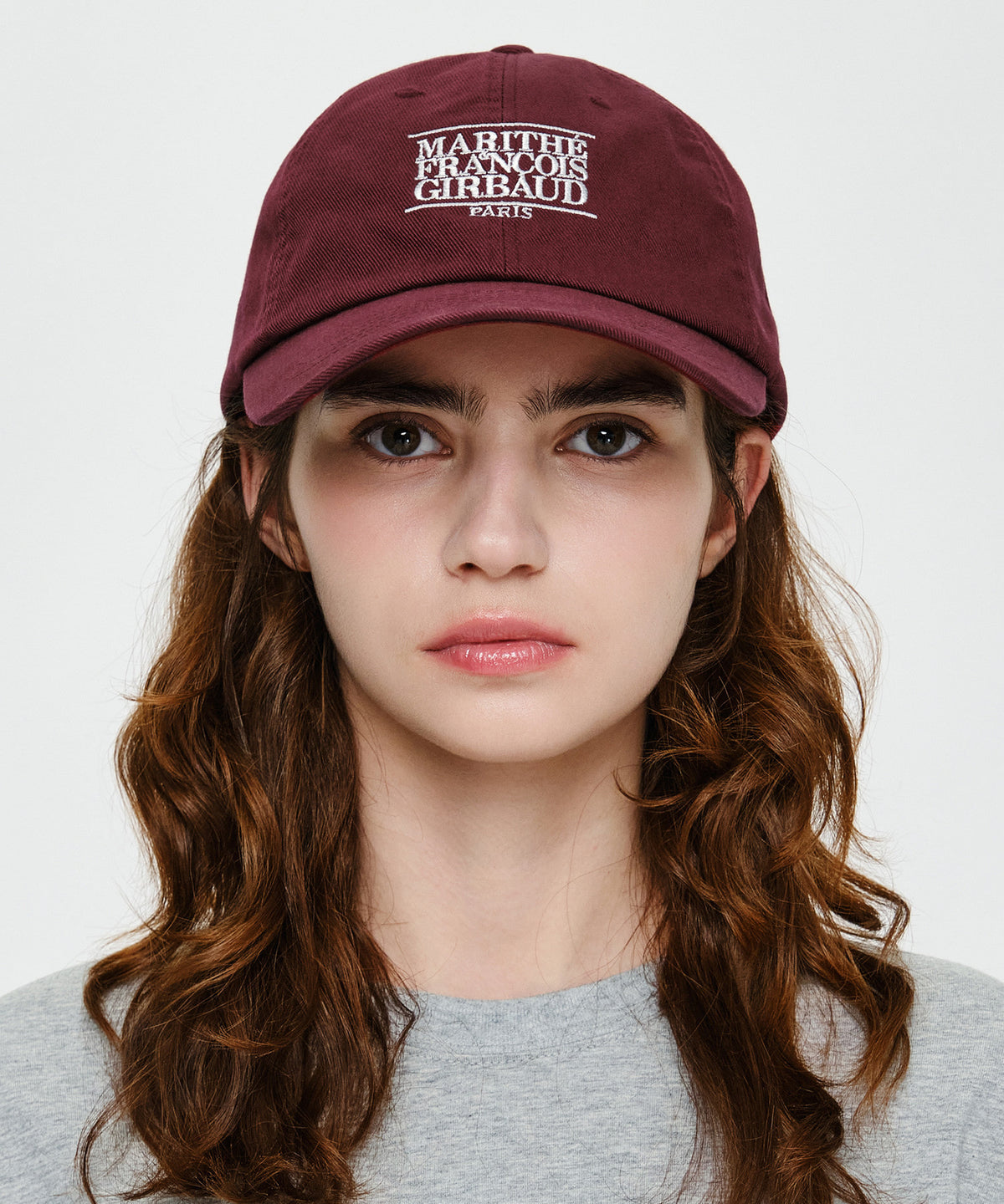 Marithe & Francois Girbaud - Small Classic Logo Cap (Burgundy) product image 5 | TRAB K-Fashion Australia