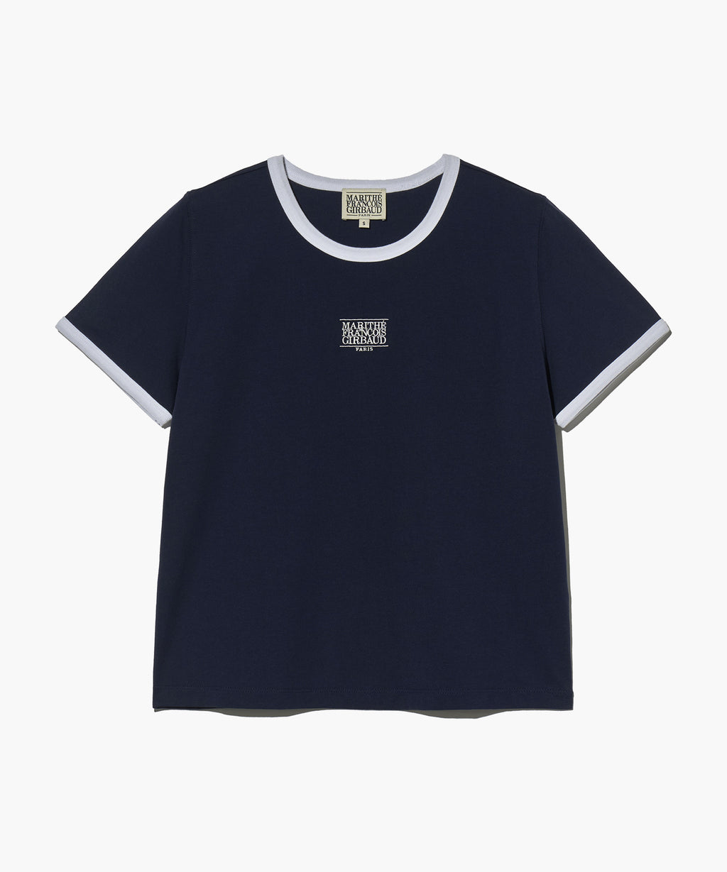 Marithe & Francois Girbaud - Classic Logo Ringer Tee (Navy) product image 6 | TRAB K-Fashion Australia