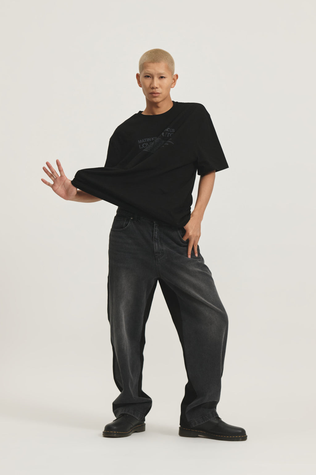 Matin Kim - Peaches Love Car Etc Graphic Top (Black) product image 13 | TRAB K-Fashion Australia