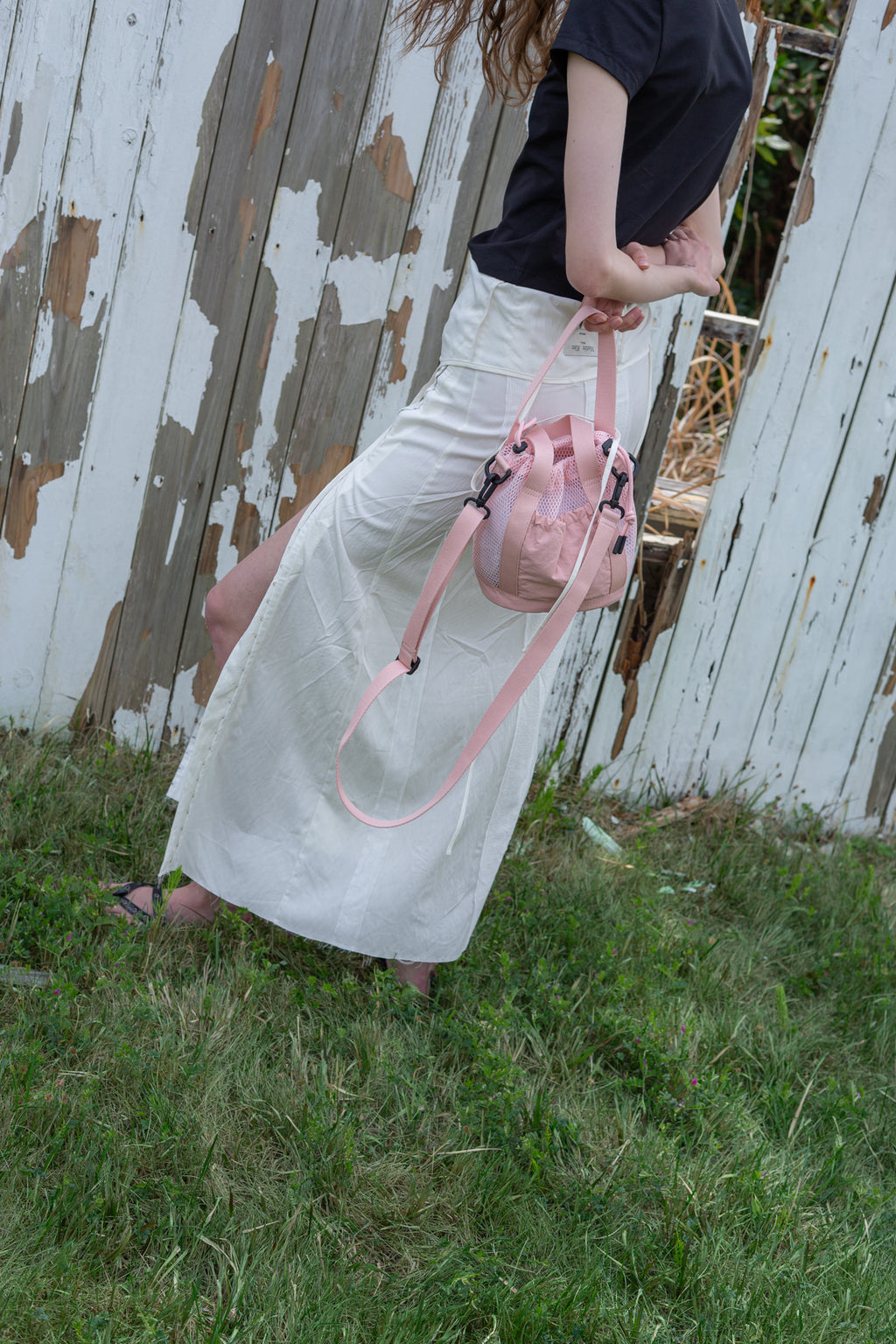 Matin Kim - Slit Button Point Crop Top (Black) product image 11 | TRAB K-Fashion Australia