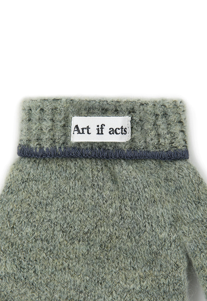 Art if acts - TEMBEA X Art if acts_ 3 FIngers Mitten (Sage Green) product image 5 | TRAB K-Fashion Australia
