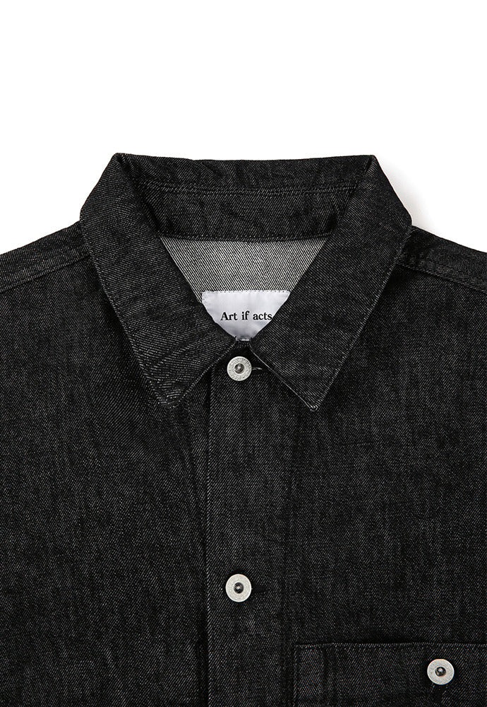 Art if acts - Trucker Denim Jacket (Washed Black) product image 8 | TRAB K-Fashion Australia