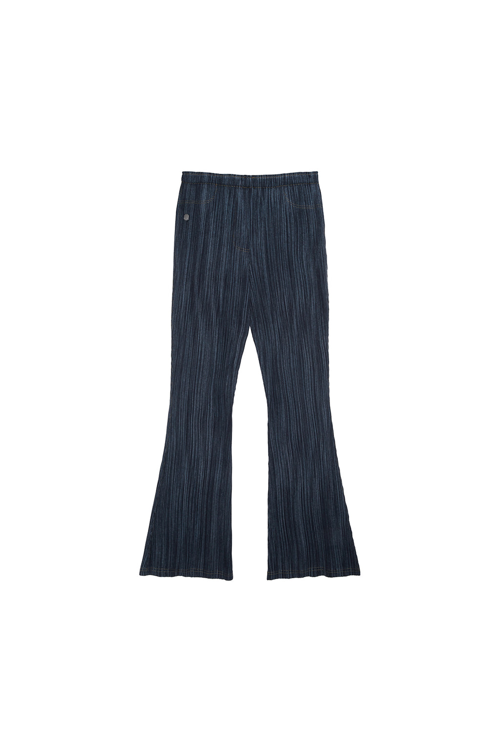 Matin Kim - Pleats Stitch Layered Pants (Navy) product image 1 | TRAB K-Fashion Australia