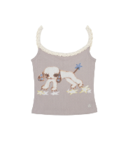 Coyseio - Vintage Puppy Lace Sleeveless (Light Purple) product image 1 | TRAB K-Fashion Australia