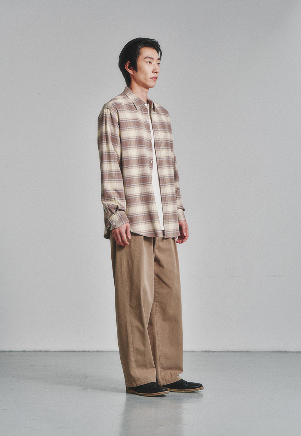 Art if acts - One Tuck Chino Pants (Beige) product image 3 | TRAB K-Fashion Australia