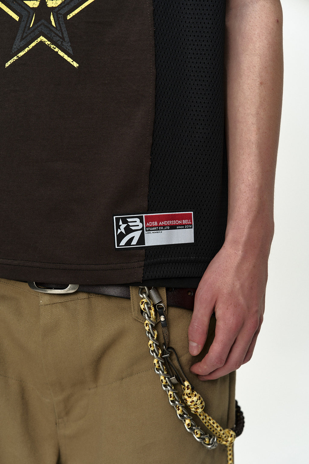 Andersson Bell - Basketball Jersey Layered T-Shirt (Black/Brown) product image 5 | TRAB K-Fashion Australia