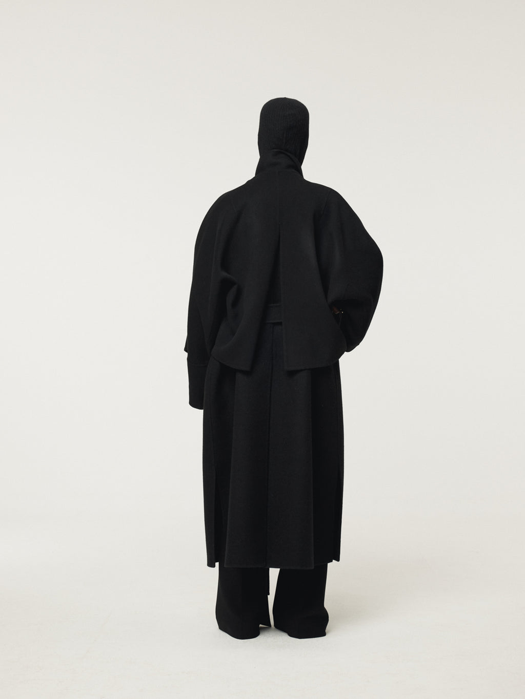 Recto - Classic Belted Handmade Coat (Black) product image 4 | TRAB K-Fashion Australia