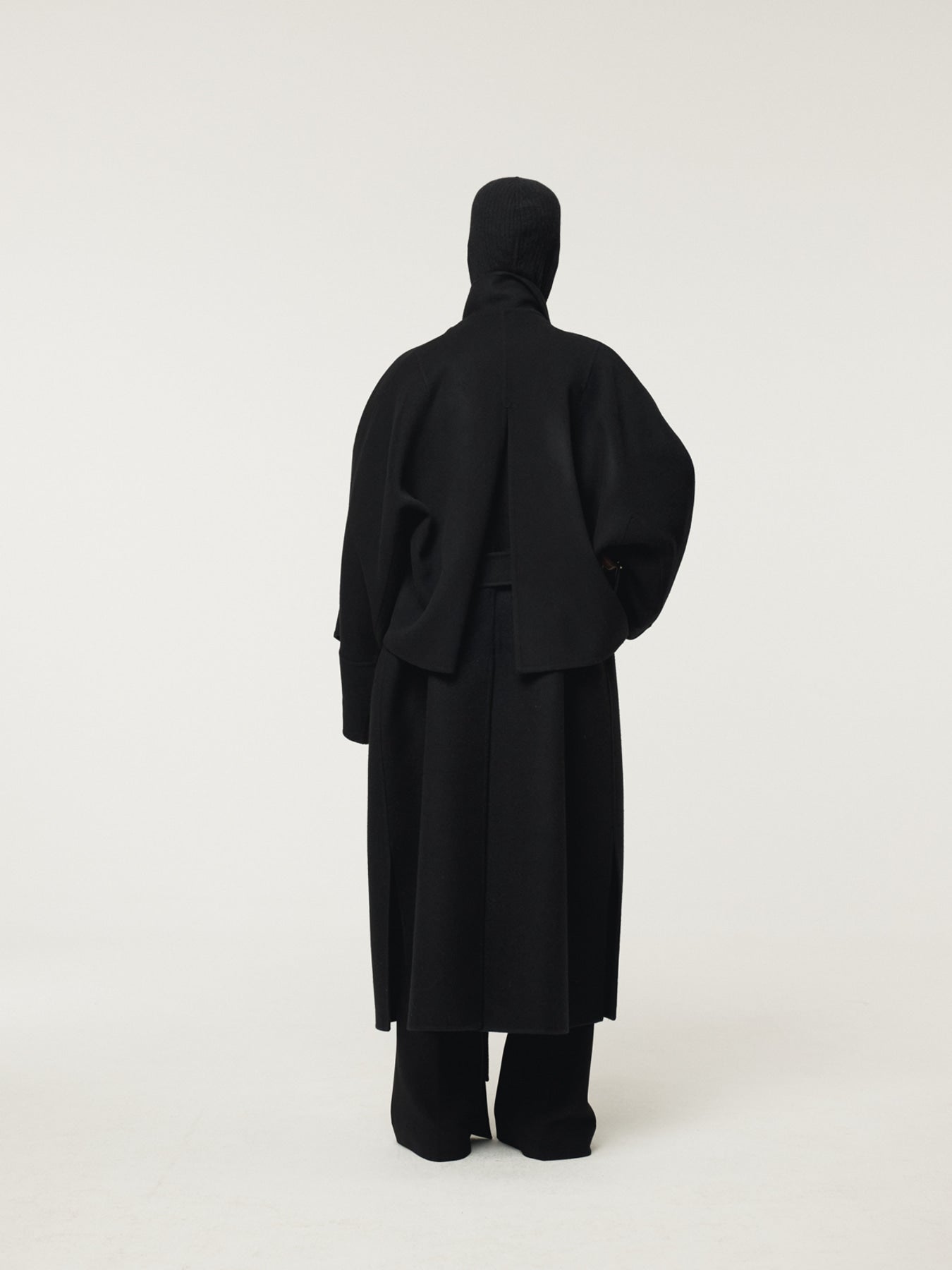 Recto - Classic Belted Handmade Coat (Black) product image 4 | TRAB K-Fashion Australia