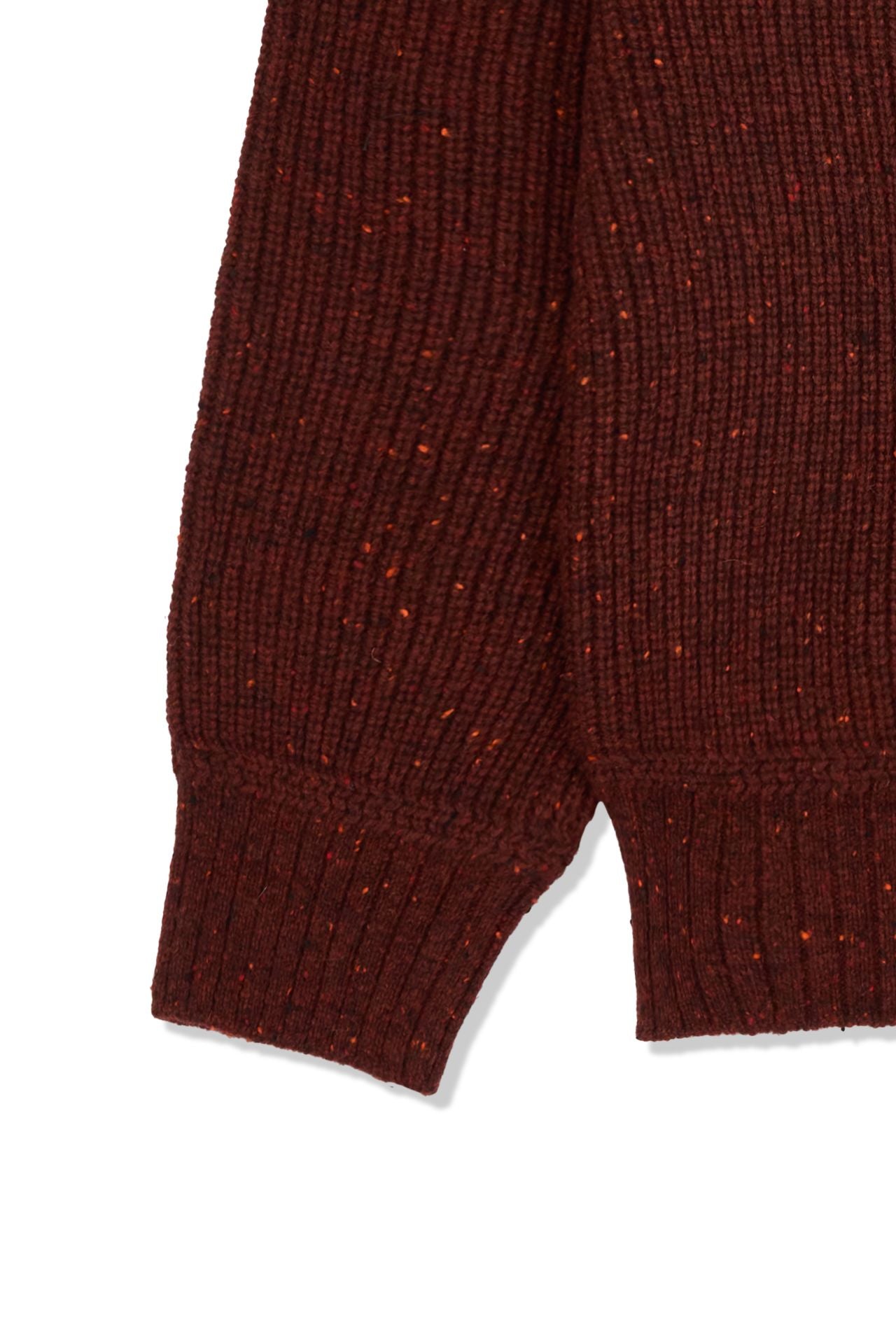 Ioedle - Building Forest Wool Blend Half Zip-Up Knit Pullover (Red Brown) product image 5 | TRAB K-Fashion Australia