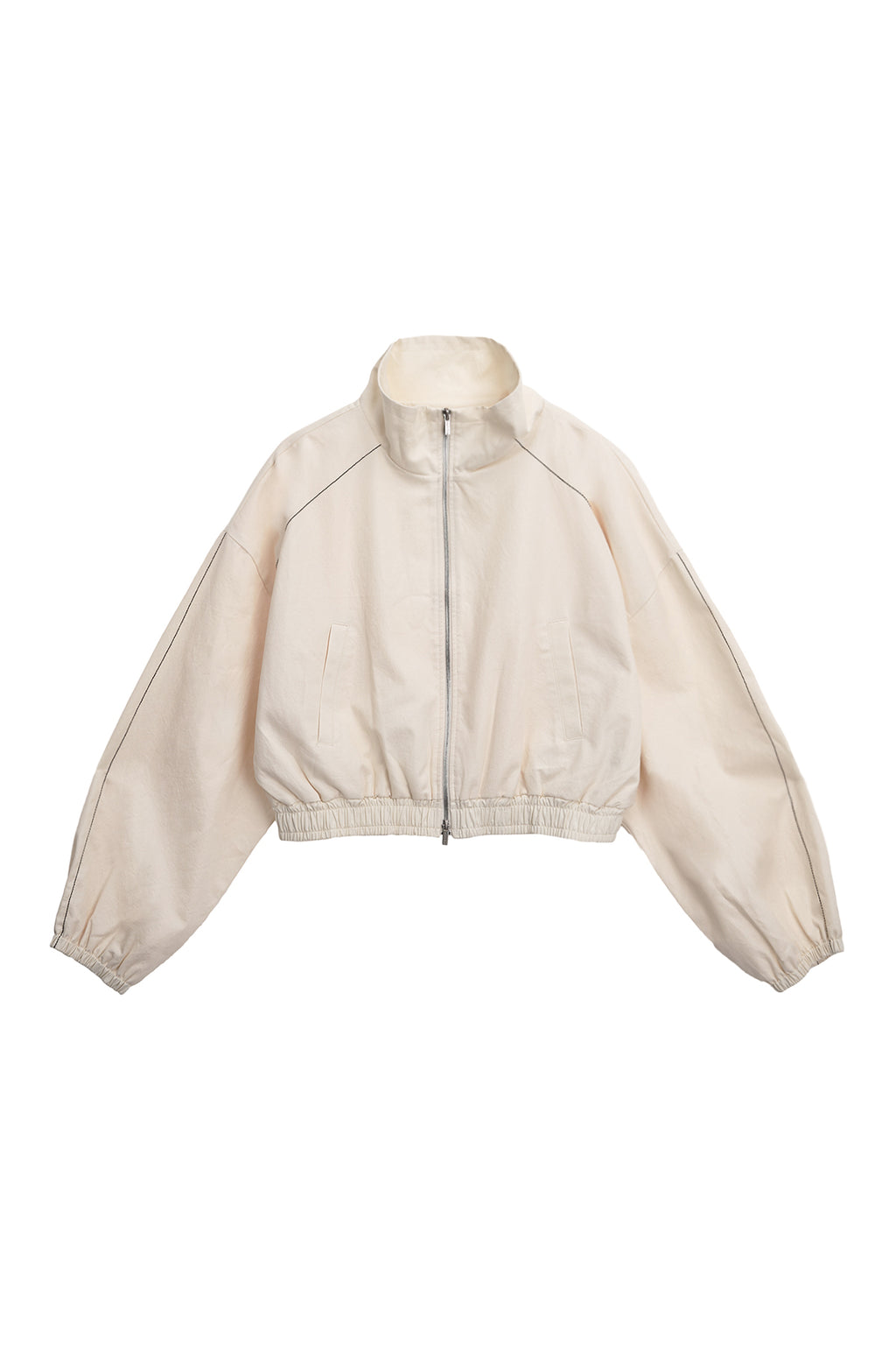 Matin Kim - Matin Rough Coating Crop Bomber (Cream) product image 2 | TRAB K-Fashion Australia