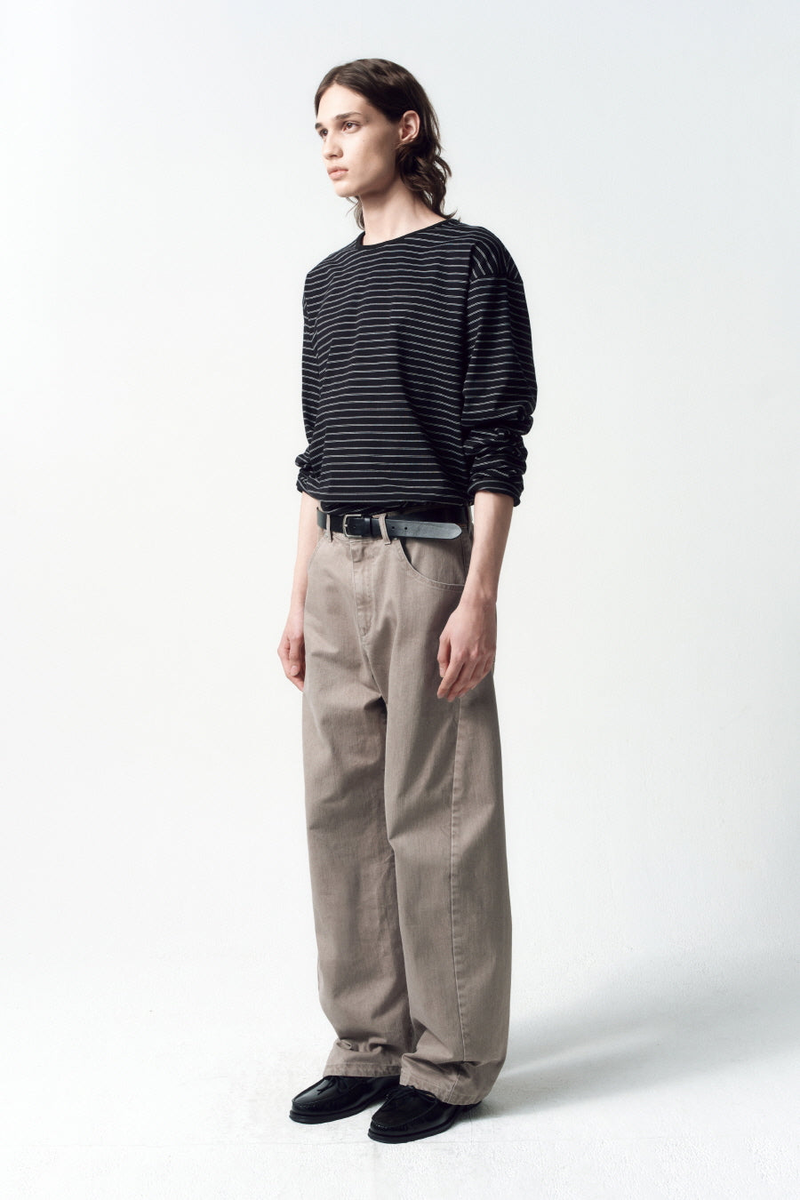 Insilence - Engineer Fit Denim Pants (Beige) product image 3 | TRAB K-Fashion Australia