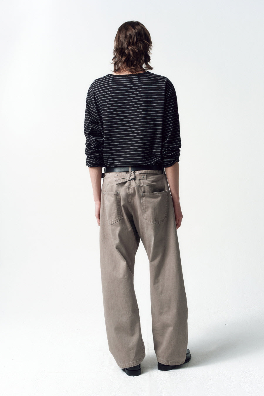 Insilence - Semi Boat Neck Stripe Long Sleeve (Black) product image 4 | TRAB K-Fashion Australia