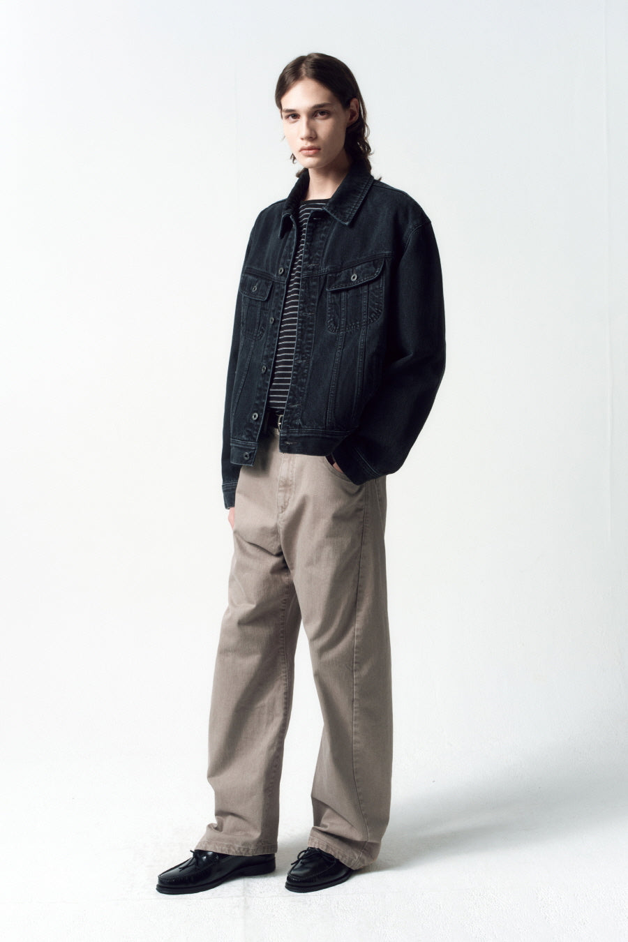 Insilence - Riders Trucker Jacket (Black) product image 4 | TRAB K-Fashion Australia