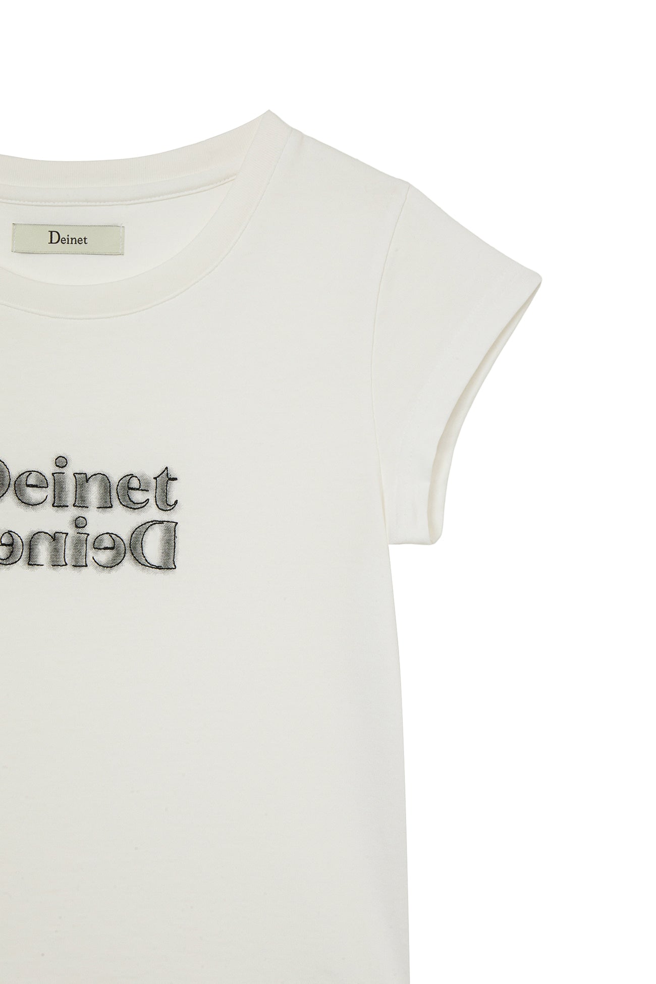 Deinet - Brushed Stitch Point Petit T-Shirt (White) product image 4 | TRAB K-Fashion Australia