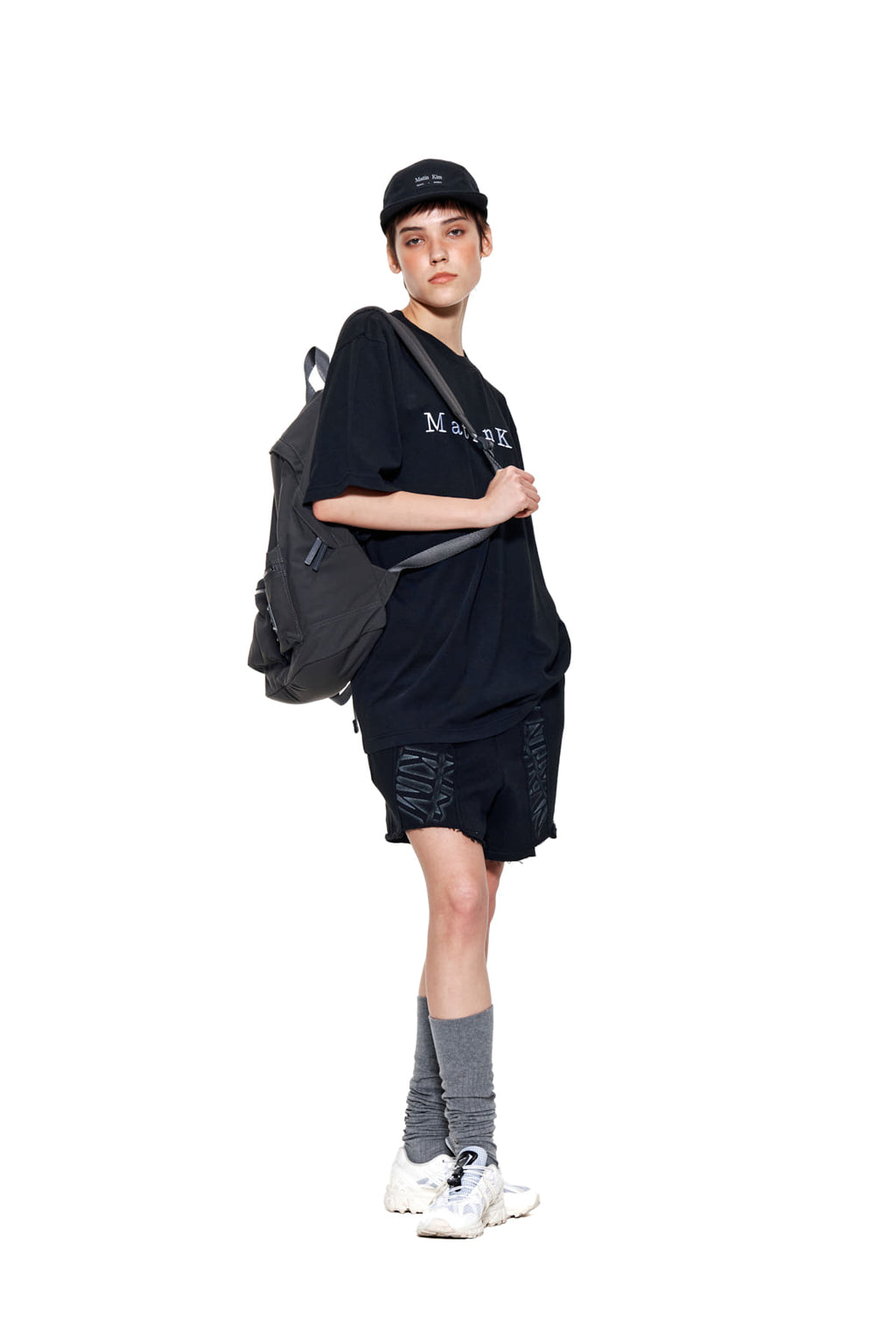 Matin Kim - Matin Embroidery Logo Top (Black) product image 8 | TRAB K-Fashion Australia