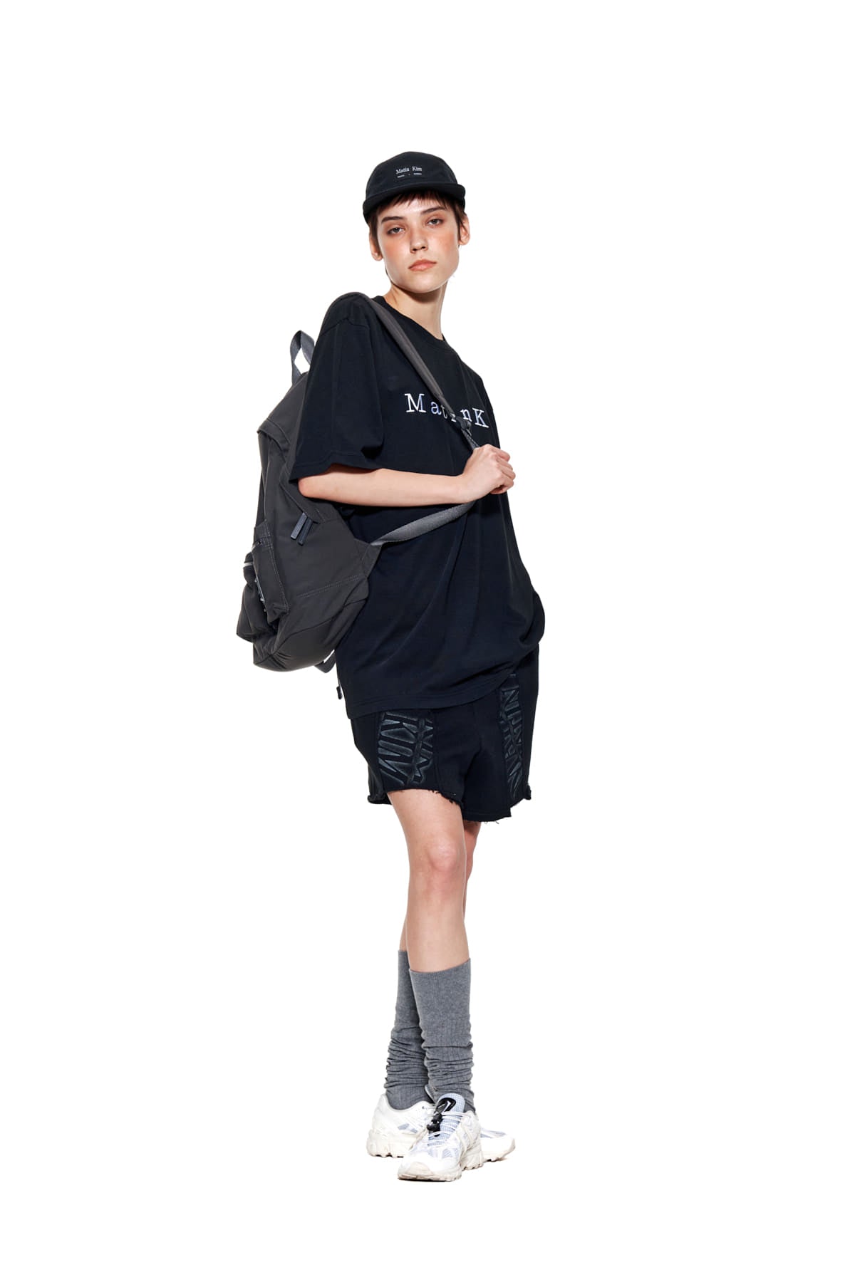 Matin Kim - Matin Embroidery Logo Top (Black) product image 8 | TRAB K-Fashion Australia