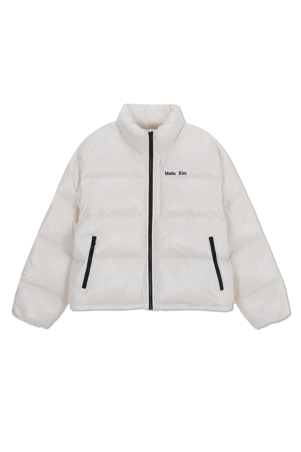 Matin Kim - Small Logo Volume Down Jumper (Ivory) product image 1 | TRAB K-Fashion Australia
