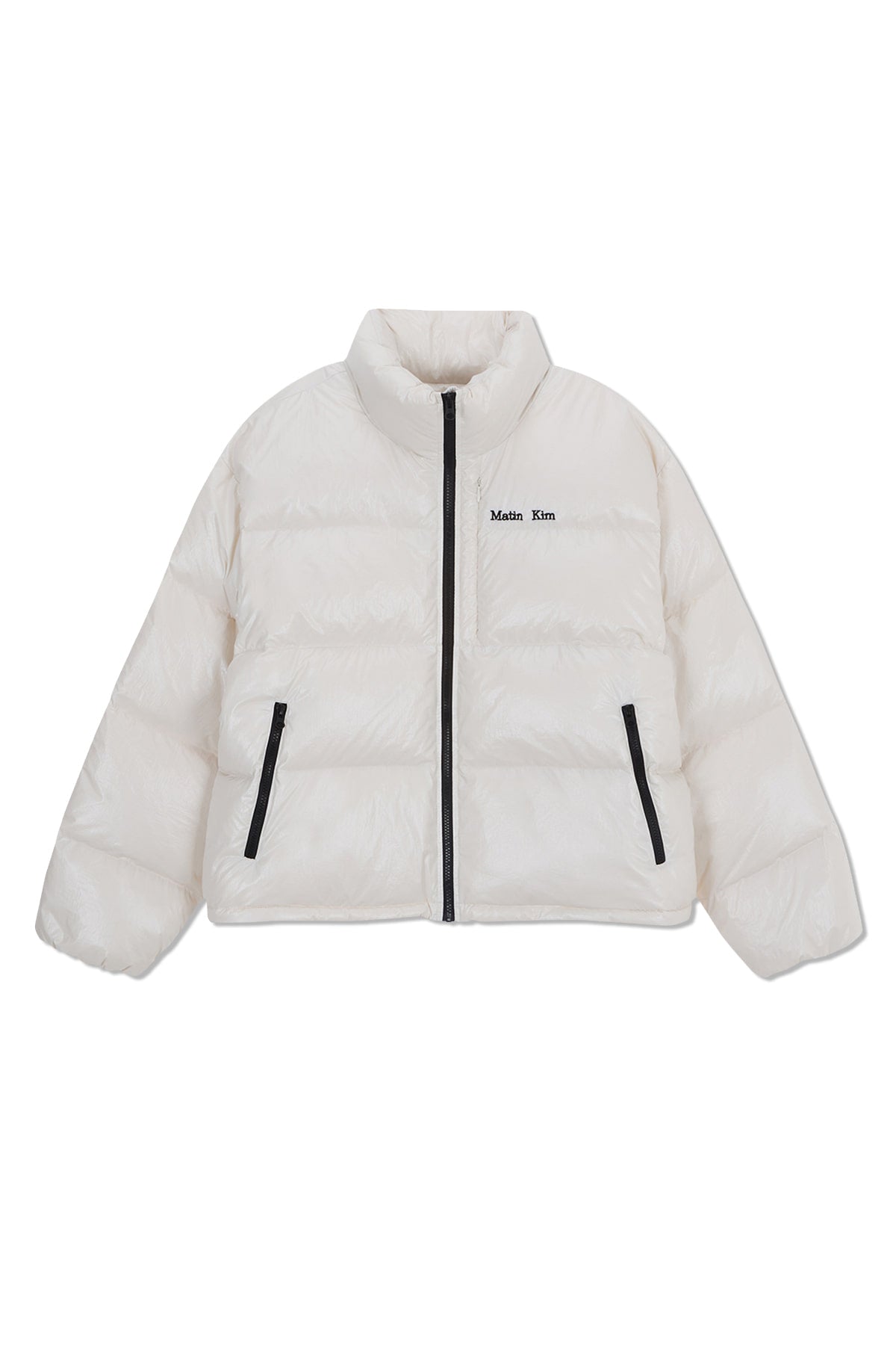 Matin Kim - Small Logo Volume Down Jumper (Ivory) product image 1 | TRAB K-Fashion Australia