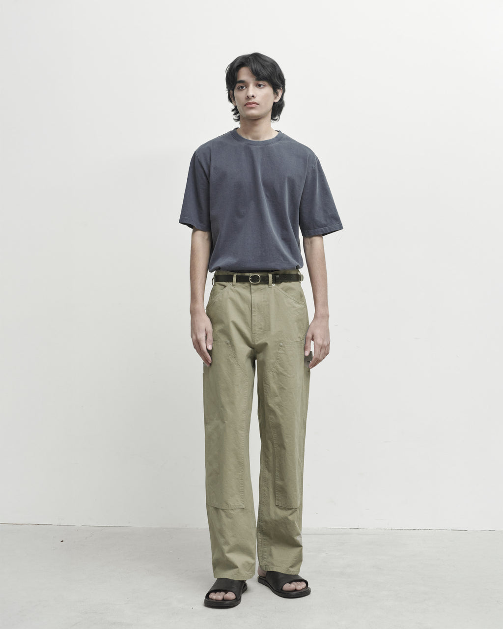 Brownyard - Double Knee Pants (Olive Grey) product image 1 | TRAB K-Fashion Australia