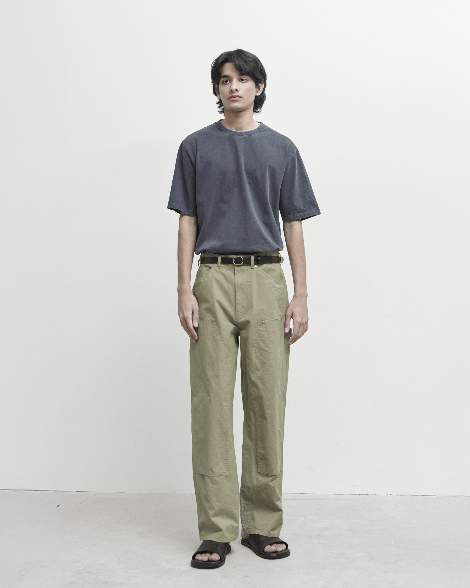 Brownyard - Double Knee Pants (Olive Grey) product image 1 | TRAB K-Fashion Australia