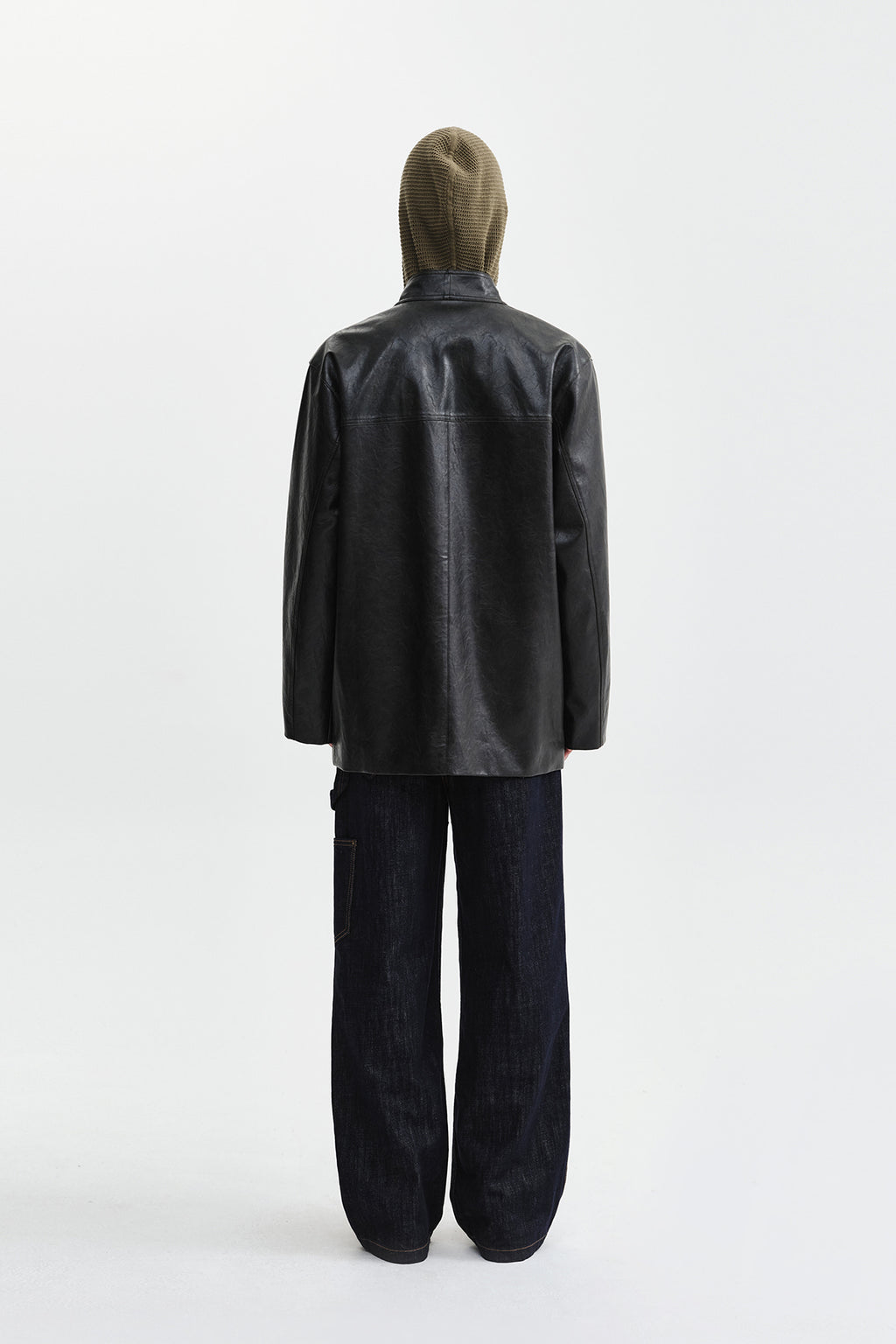 Matin Kim - Faux Leather Safari Jacket (Brown) product image 9 | TRAB K-Fashion Australia