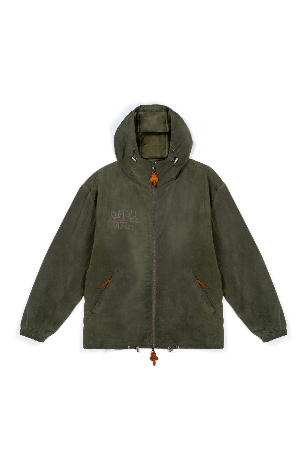 Ioedle - Zero Gravity Casino Windbreaker (Olive) product image 2 | TRAB K-Fashion Australia