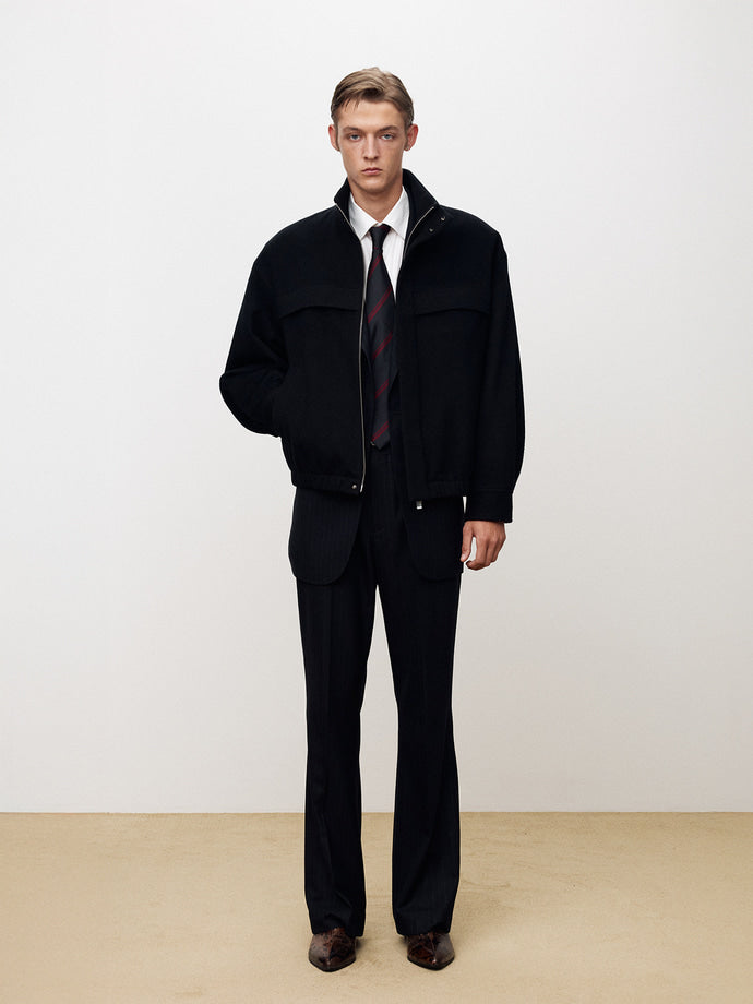 Tonywack - Wool And Cashmere Utility Blouson (Navy) product image 4 | TRAB K-Fashion Australia