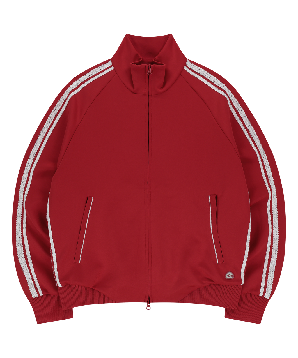 Coyseio - Lace Track Jacket (Red) product image 1 | TRAB K-Fashion Australia