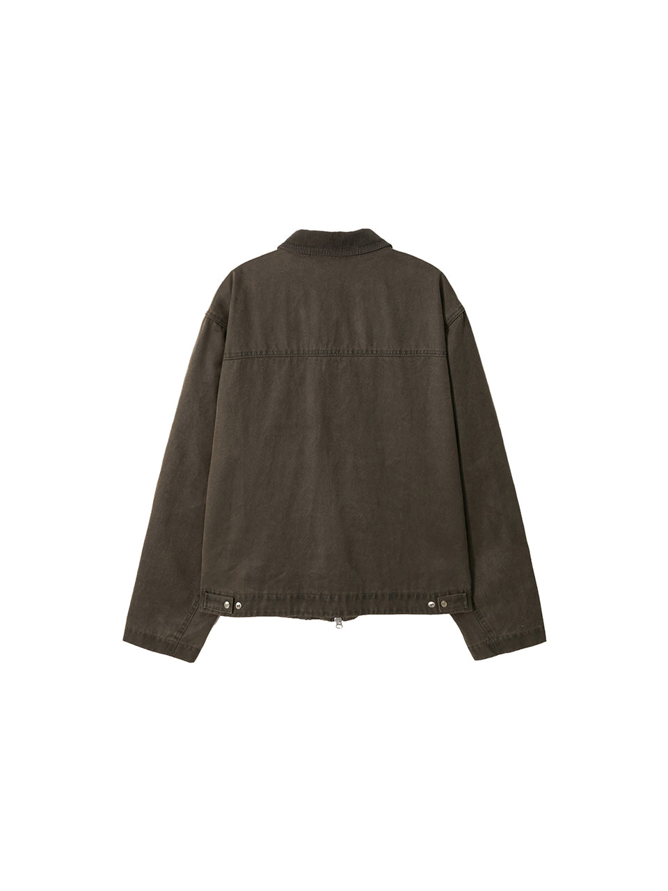 Kijun - Washed Leather Work Jacket (Khaki Brown) product image 9 | TRAB K-Fashion Australia
