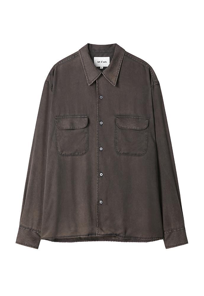 Art if acts - Tencel Two Pocket Shirt (Charcoal) product image 7 | TRAB K-Fashion Australia