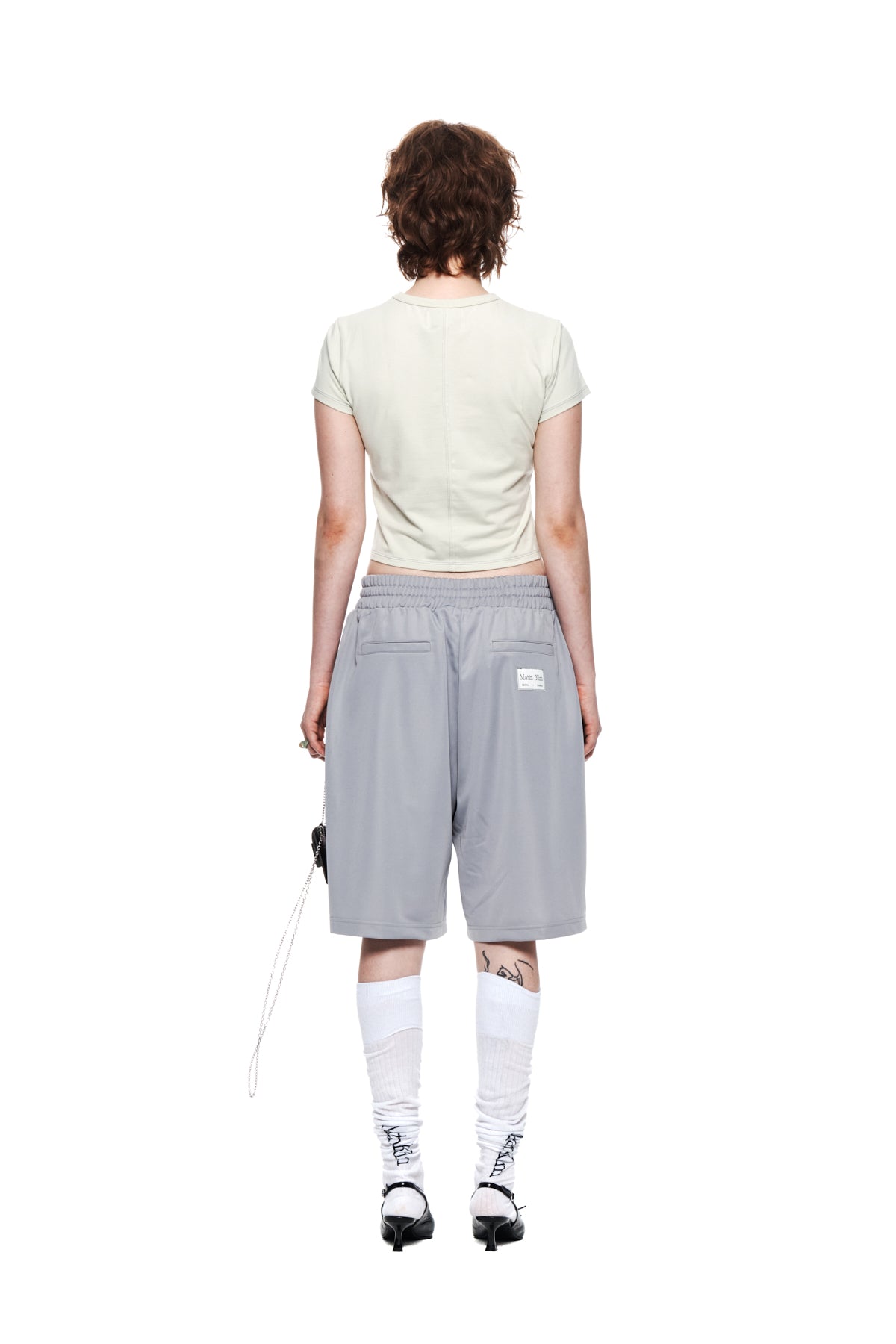 Matin Kim - Matin Shade Logo Crop Top (Light Green) product image 7 | TRAB K-Fashion Australia