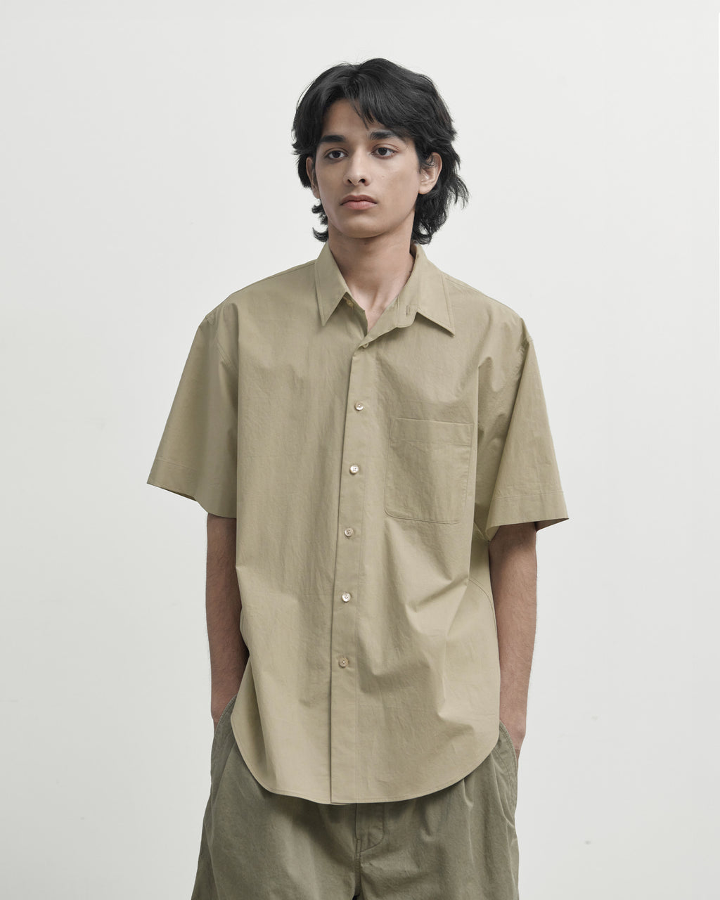 Brownyard - Half Shirt (Beige) product image 1 | TRAB K-Fashion Australia