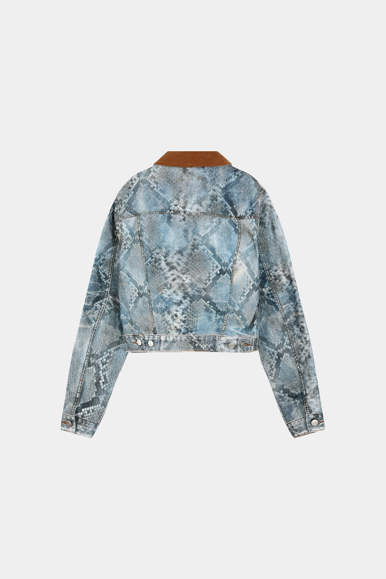 Andersson Bell - Python Fade Denim Printed Jacket (Blue) product image 12 | TRAB K-Fashion Australia