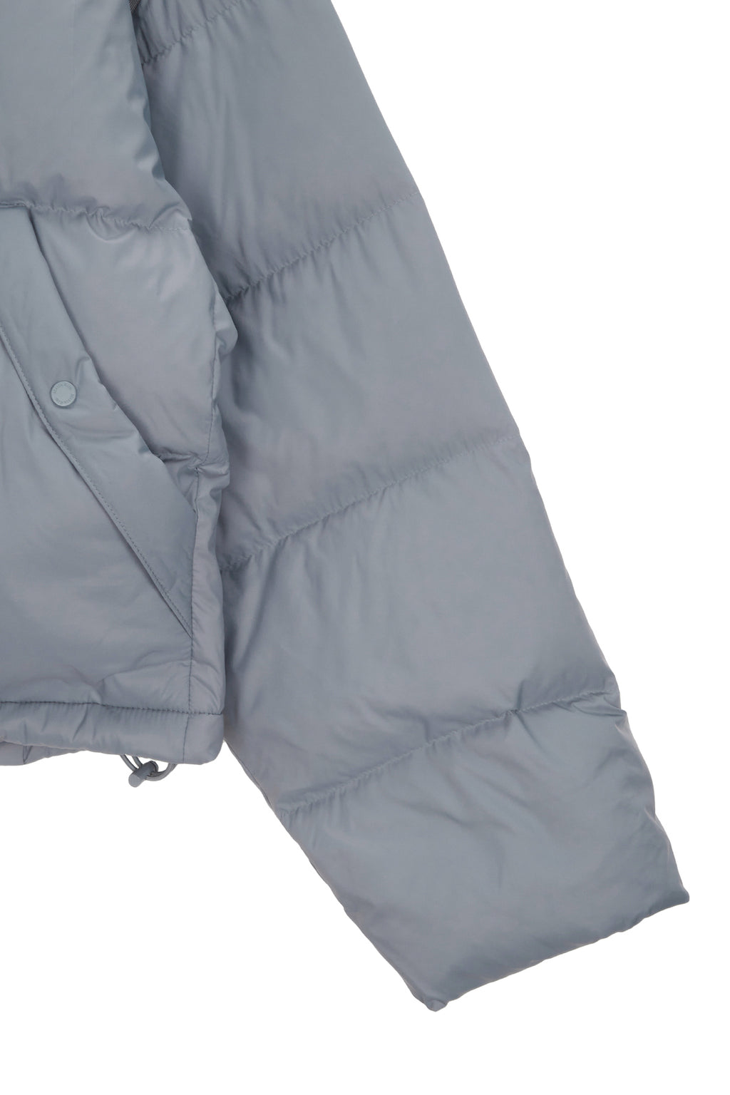 Matin Kim - Logo Taping Puffer Down Jumper (Grey) product image 4 | TRAB K-Fashion Australia