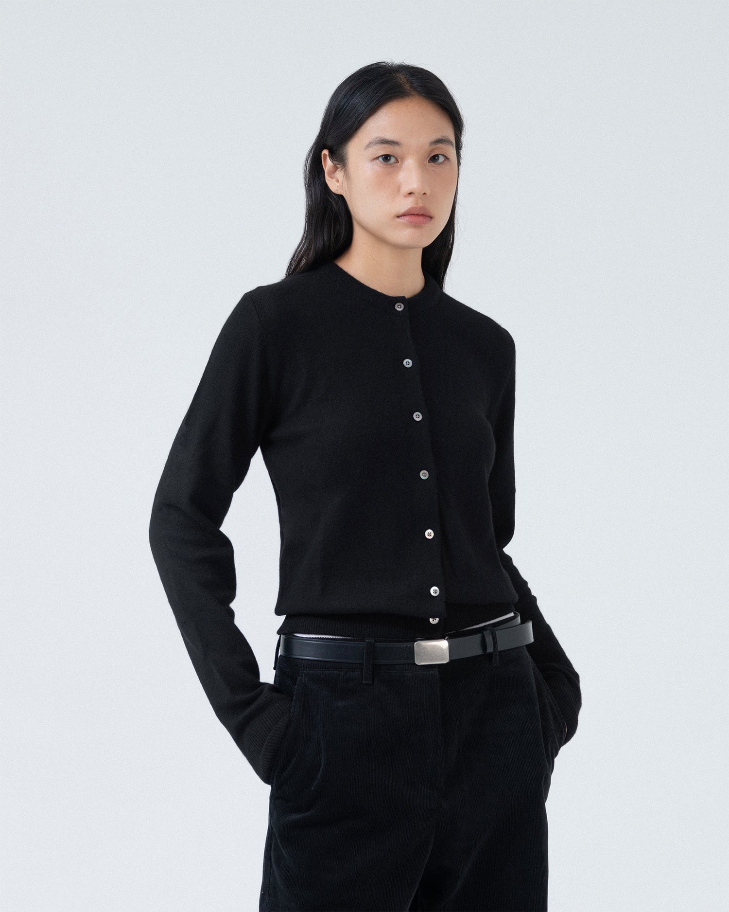 Brownyard - Round Cardigan (Black) product image 4 | TRAB K-Fashion Australia