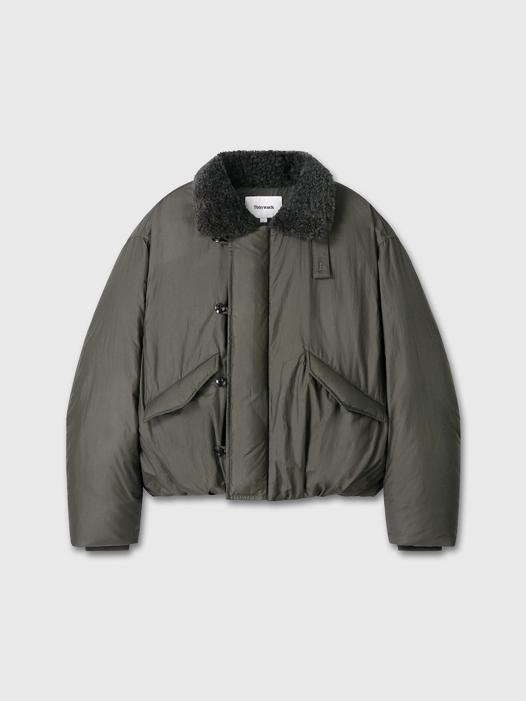 Tonywack - Shearling Collar Puffer Blouson (Olive) product image 9 | TRAB K-Fashion Australia